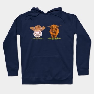 Cute Cow and Heilan’ Coo Hoodie